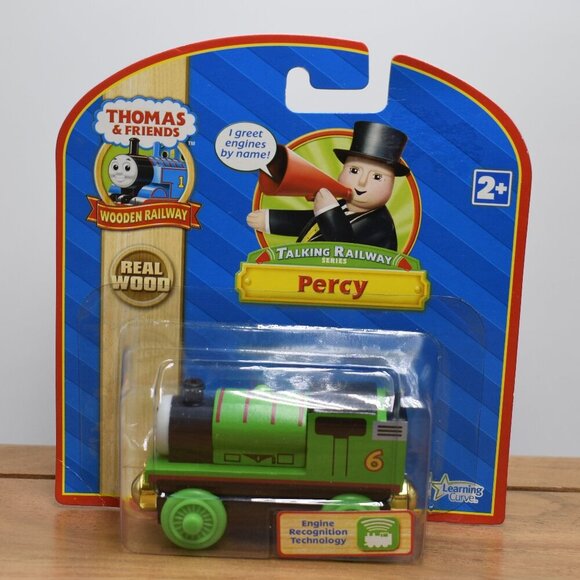 Talking Percy Engine Recognition Technology Thomas & Friends Wooden Railway New - Picture 1 of 11